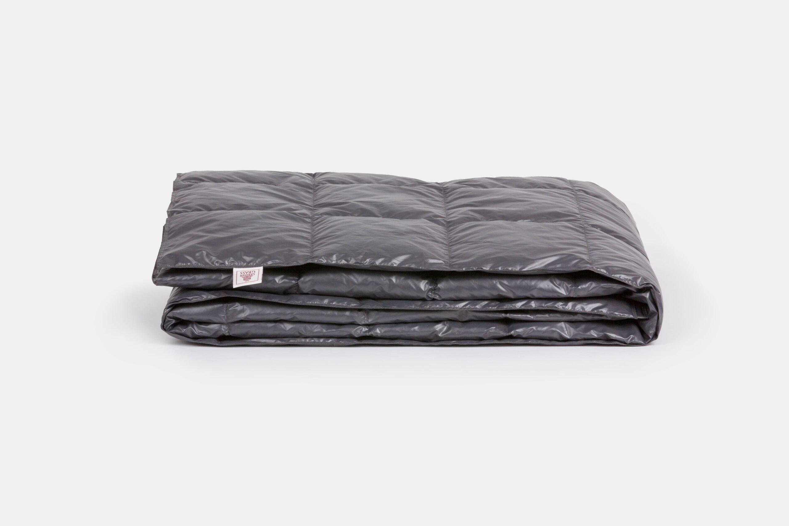 Дорожный плед пуховый travel plaid grass graphite 